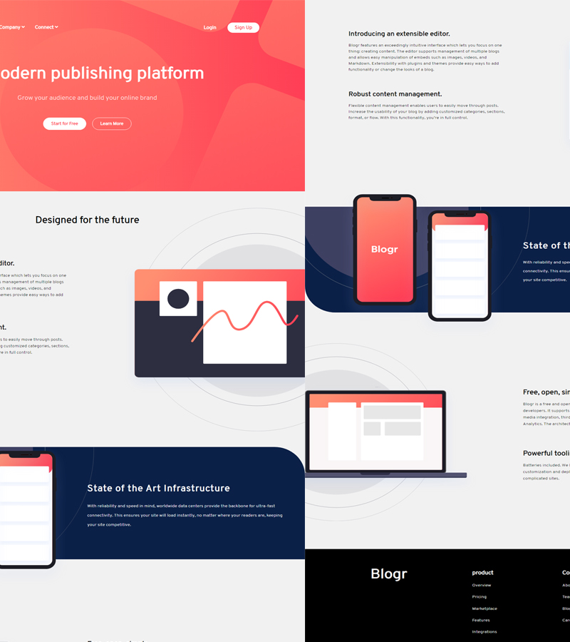 landing page smaple