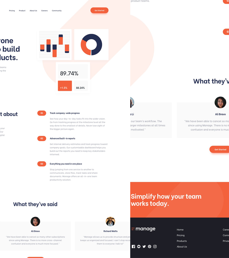 landing page smaple